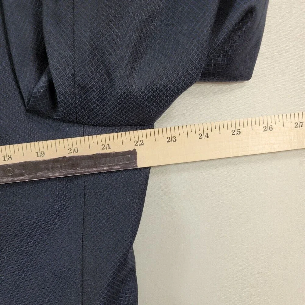 Alfani Slim-Fit‎ Tuxedo Suit Jacket Mens 44S Navy Blue Diamond Grid $360 NEW